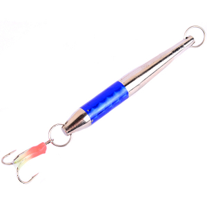 Пилькер Fladen Haken Fjords Серебристый/Синий Reflection 80 гр