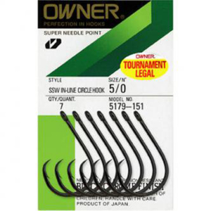 Крючки Owner SSW In-Line Circle Hook 5179 #8/0