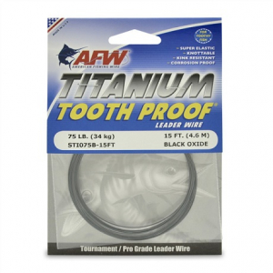 Поводковый материал AFW Титановый Tooth Proof 75lb
